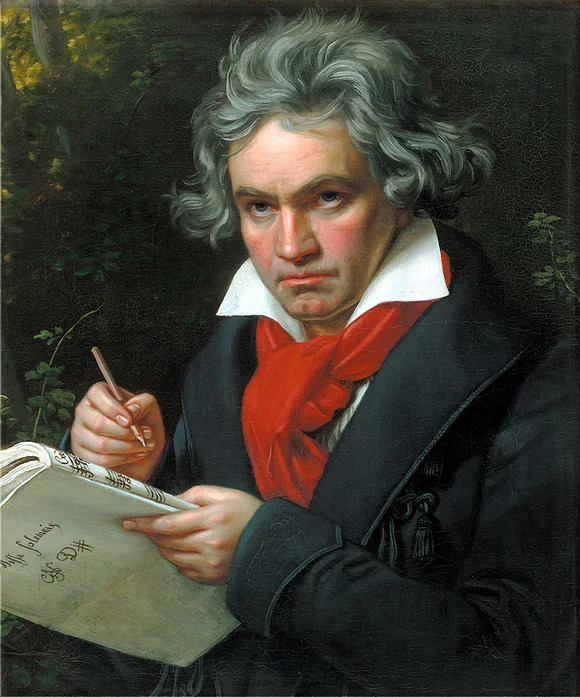ベートーヴェンの肖像画 ― ヨーゼフ・カール・シュティーラー画 (1820)