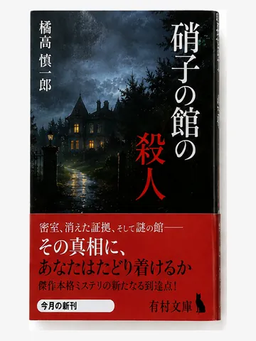 硝子の館の殺人（架空の書影）