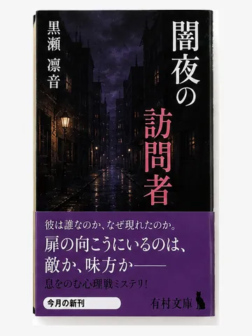 闇夜の訪問者（架空の書影）