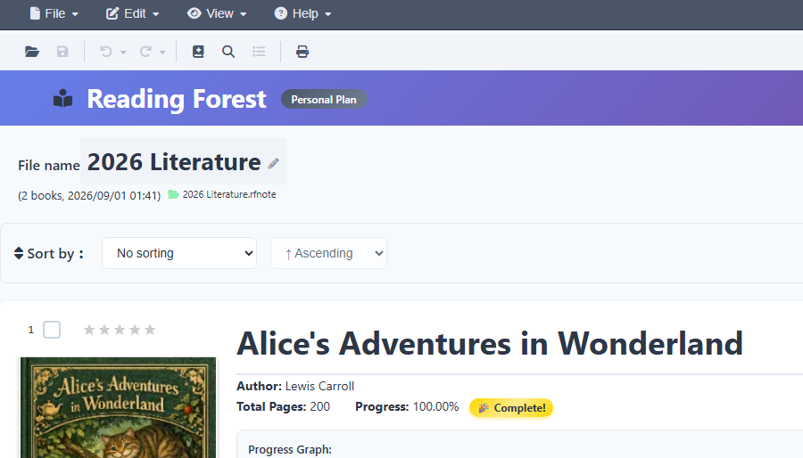 The File name field at the top of the main window